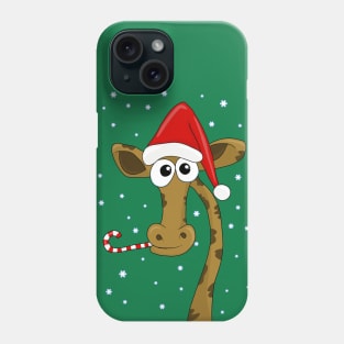 Christmas giraffe Phone Case