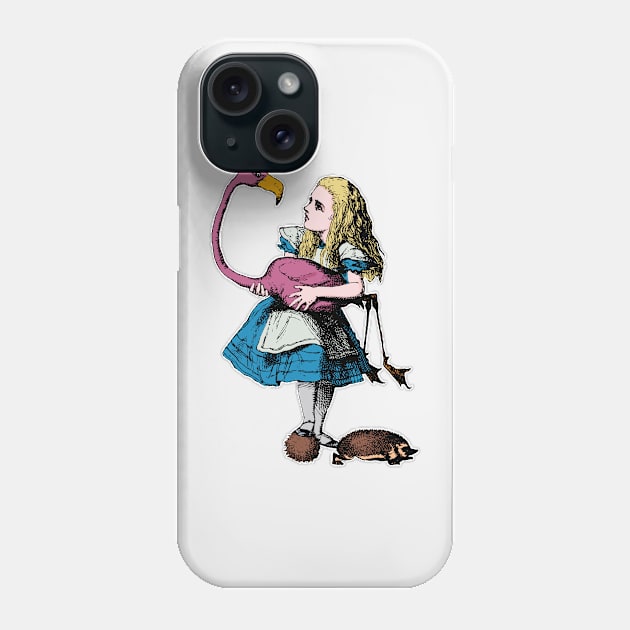 Alice Plays Croquet Phone Case by MandyE