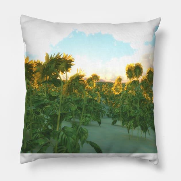 End of a Summer Dream Pillow by Edward L. Anderson 