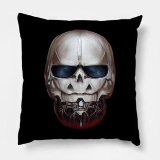 Pumpkin Skull Halloween Pillow