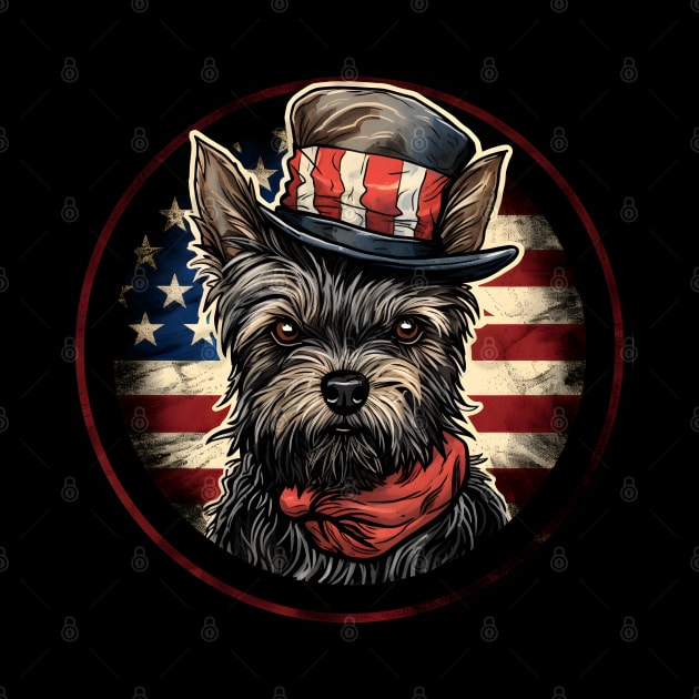 Patriotic Cairn Terrier by NatashaCuteShop