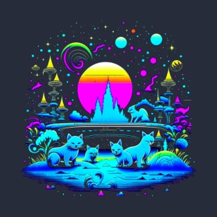 Cats And Kittens Planet T-Shirt