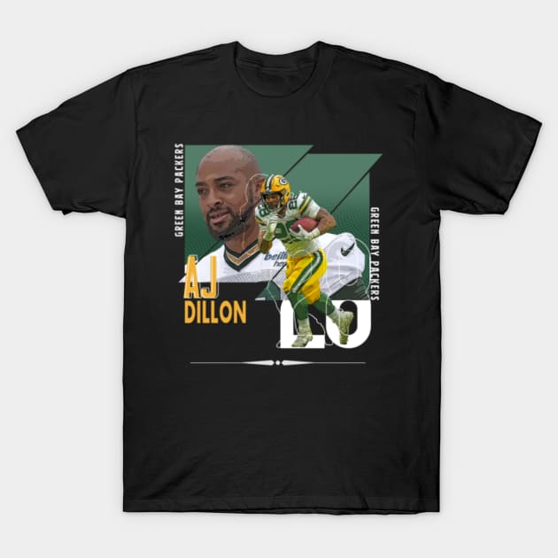 Rinkha AJ Dillon Football Paper Poster Packers 4 T-Shirt