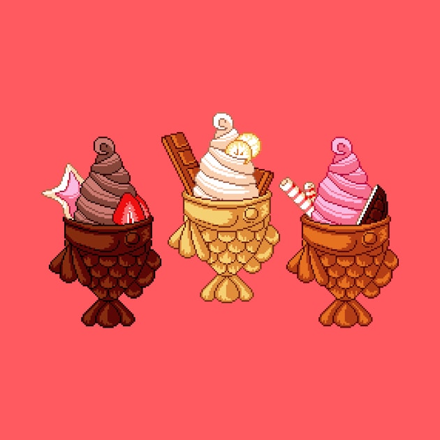 Ice Cream Taiyaki by MalevolentMask
