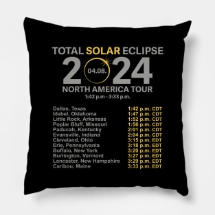 2024 Total Solar Eclipse April 8 Path Of The Eclipse Pillow