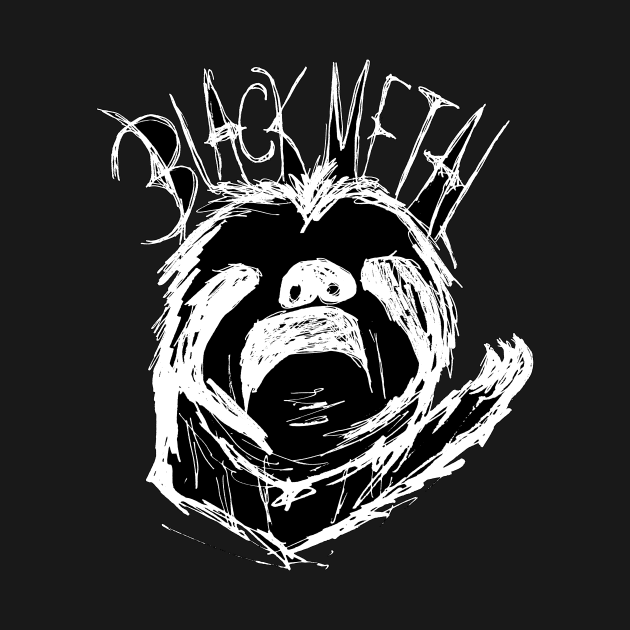 Dark and Gritty Black Metal Sloth Meme by MacSquiddles