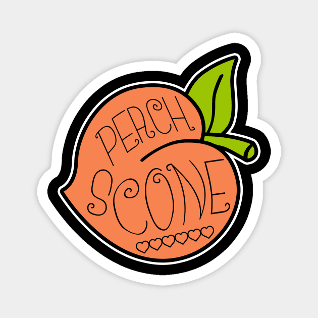 Peach Scones Magnet by Stuff