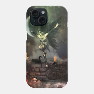 Wonderful dark angel in the dark night Phone Case