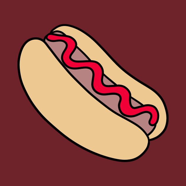 Hotdog with Ketchup by saradaboru