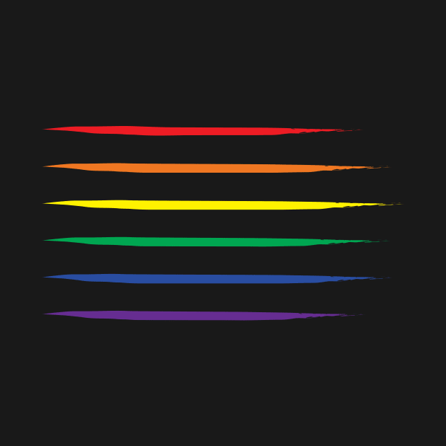 Gay Pride Flag Rainbow Stripes by SapphicReality