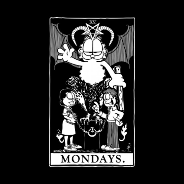 Garfield Tarot: Mondays (Printed White) - Garfield - Phone Case