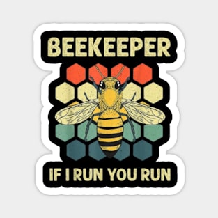 Funny Beekeeper Art For Men Women Bee Honeycomb Beekeeping Magnet