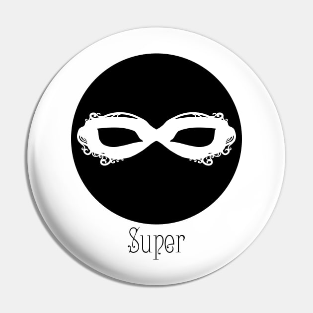 Black Masque - Super Pin by Thedustyphoenix