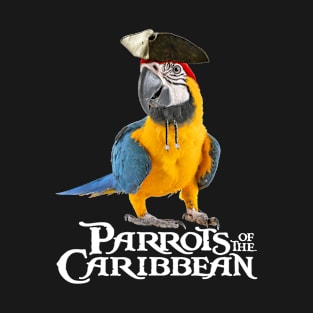 Parrots Of The Caribbean Pirates Halloween Costume T-Shirt