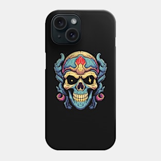 Alien Retro Sci-Fi Monster Skull Phone Case