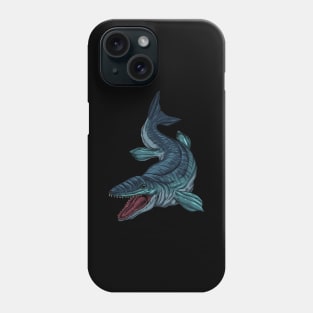 Drawing of a Mosasaurus Phone Case