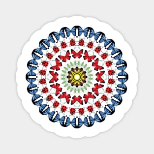 Insect Fun Mandala Magnet