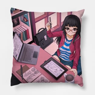 Mangaka Girl Pillow