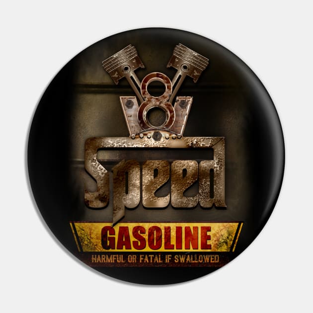 V8 Speed Gasoline Engine Pin by hardtbonez