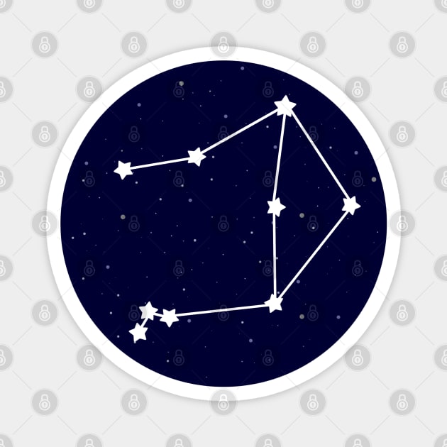 Libra Zodiac Constellation Magnet by lulubee