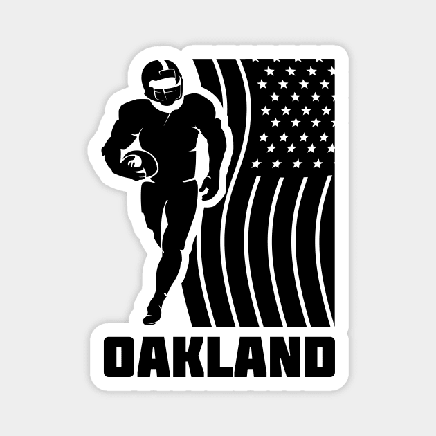 Oakland Football Team Color Magnet by Toogoo