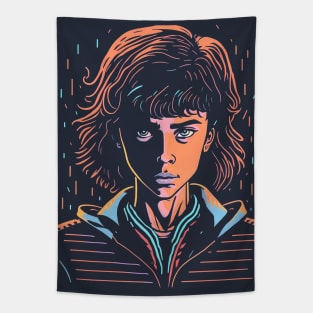 creepy girl Tapestry