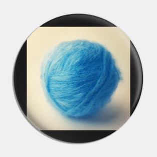 Blue Yarn Pin