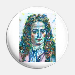 LEIBNIZ watercolor portrait .1 Pin