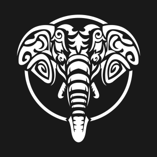 Elephant Tribal Illustration T-Shirt