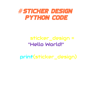 Sticker Design Programming | Python Code Invert Color T-Shirt