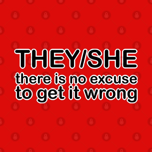 Pronouns: THEY/SHE - there is no excuse to get it wrong *custom* by Stacey Leigh