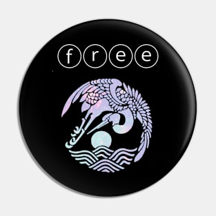 I'm free - vaporwave aesthetic Pin