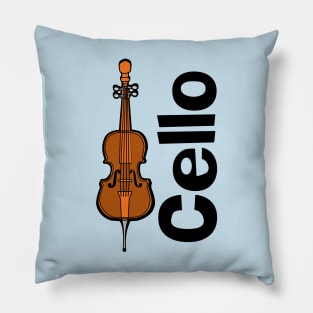 Cello Orchestra Musical Instrument Pillow