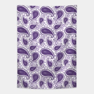 Purple Paisley Pattern Tapestry