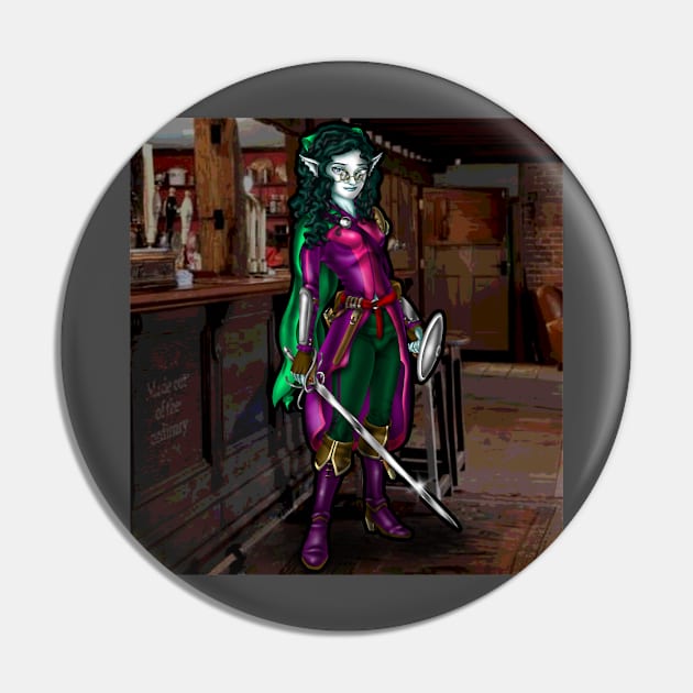 Elf Bard Pin by Oswald's Oddities