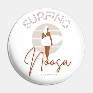 Surfing Noosa Australia Pin
