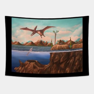 Pteranodon Pond Tapestry