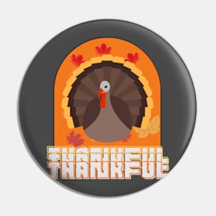 Happy Thanksgiving day, thankful, Turkey, for Thanksgiving dinner for family Pin