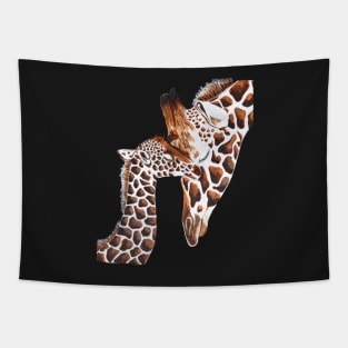 Giraffe Baby Love Tapestry