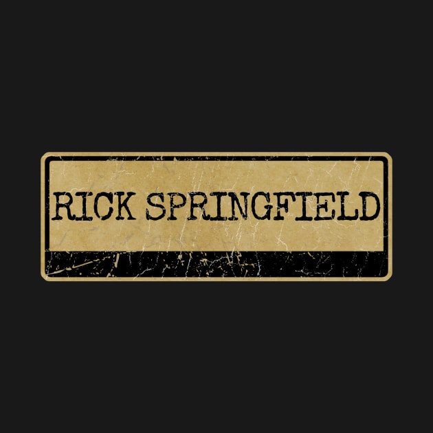 Aliska text black retro - RICK SPRINGFIELD by Aliska