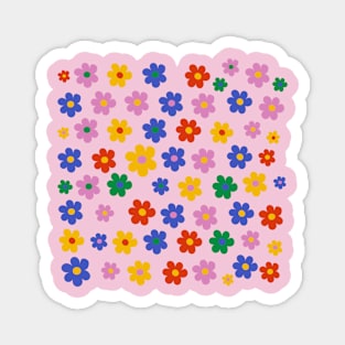 Flower Power Pink Magnet