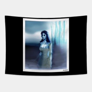 Corpse Bride portrait Tapestry