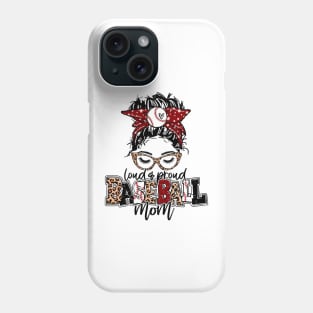 Baseball Mom Leopard, Loud And Proud Baseball Mom Phone Case