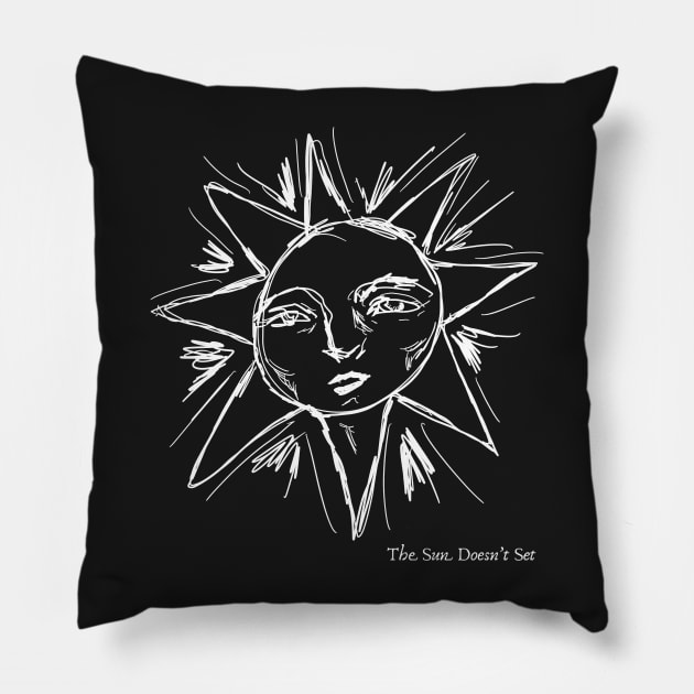 The Sun Doesn’t Set Pillow by StarlingAmy