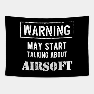 Airsoft Player - Warning may start talking about airsoft Tapestry