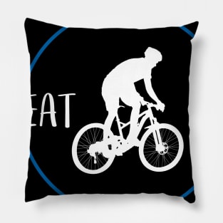 MTB Eat Sleep Repeat Gift For Mountain Bikers Pillow