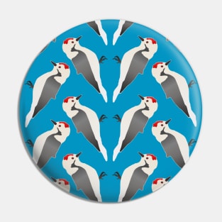 Stylish Woodpecker Pattern Pin