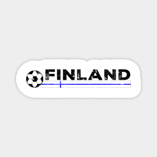 Finland Football Soccer Fan Design Magnet