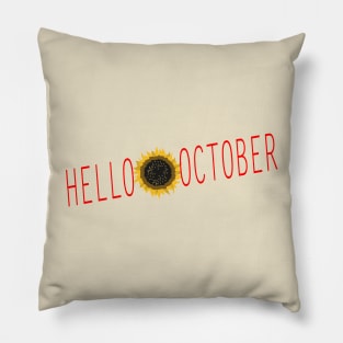 HELLO OCTOBER Pillow