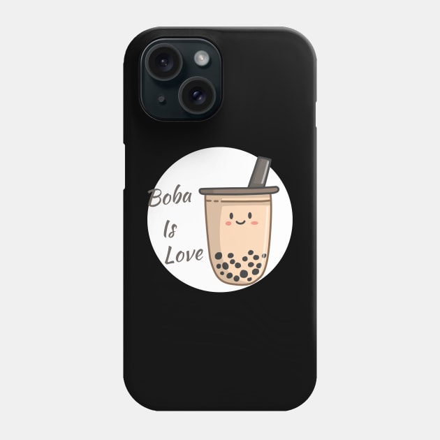 Boba Lover - Happy Boba Tea Phone Case by Sleepy Time Tales